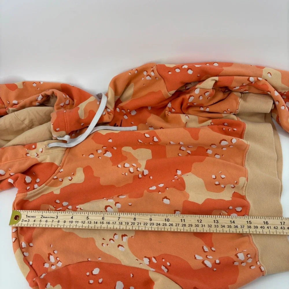 Nike Womens Camo Cropped Hoodie Size Medium Orange Desert Camouflage - Picture 4 of 14